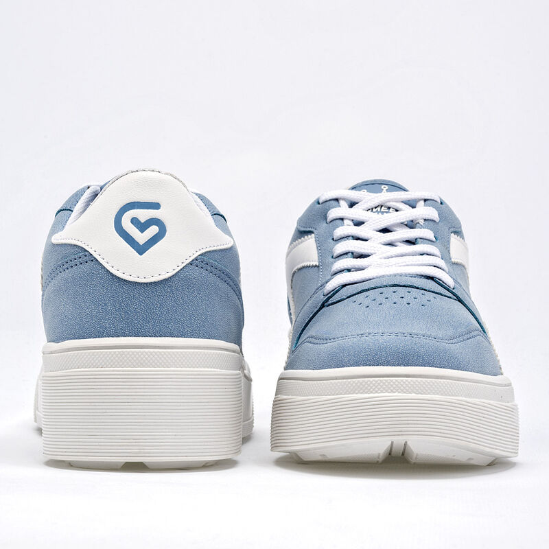 Clasben Tenis urbano para mujer azul blanco BAJ... image number null