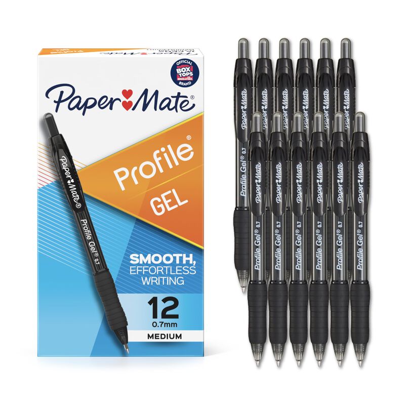 Bol&iacute;grafo De Gel Paper Mate Profile Retr&aacute;ctil D... image number null