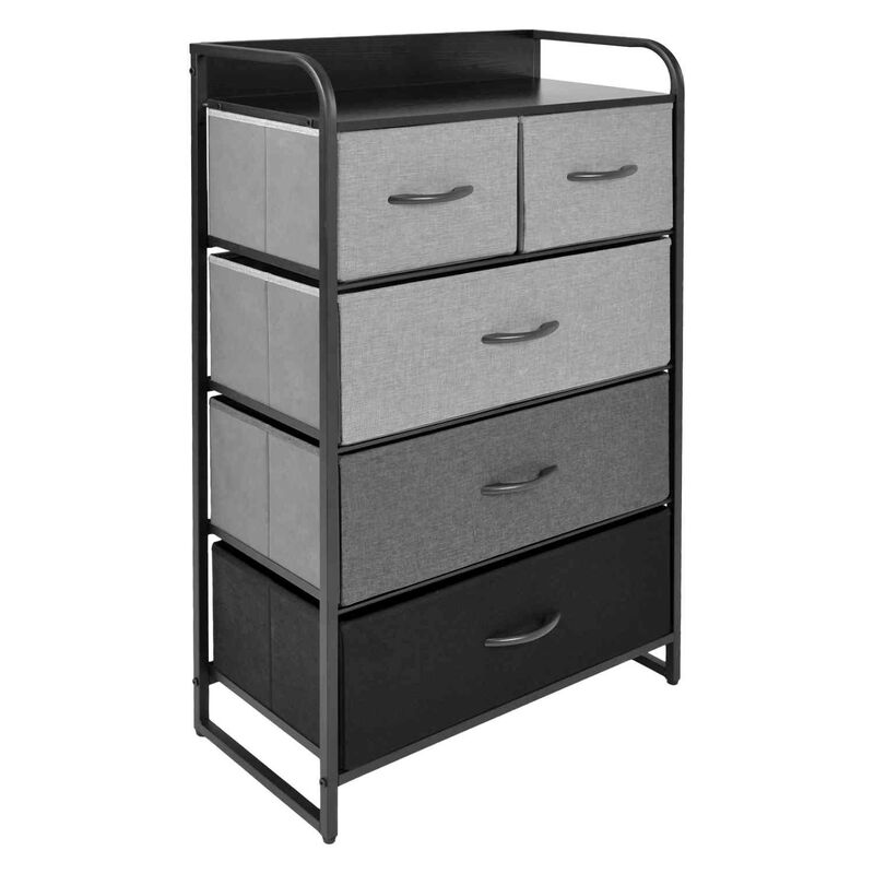 Mueble Bur&oacute; Organizador Comoda 5 Cajoneras Tela... image number null