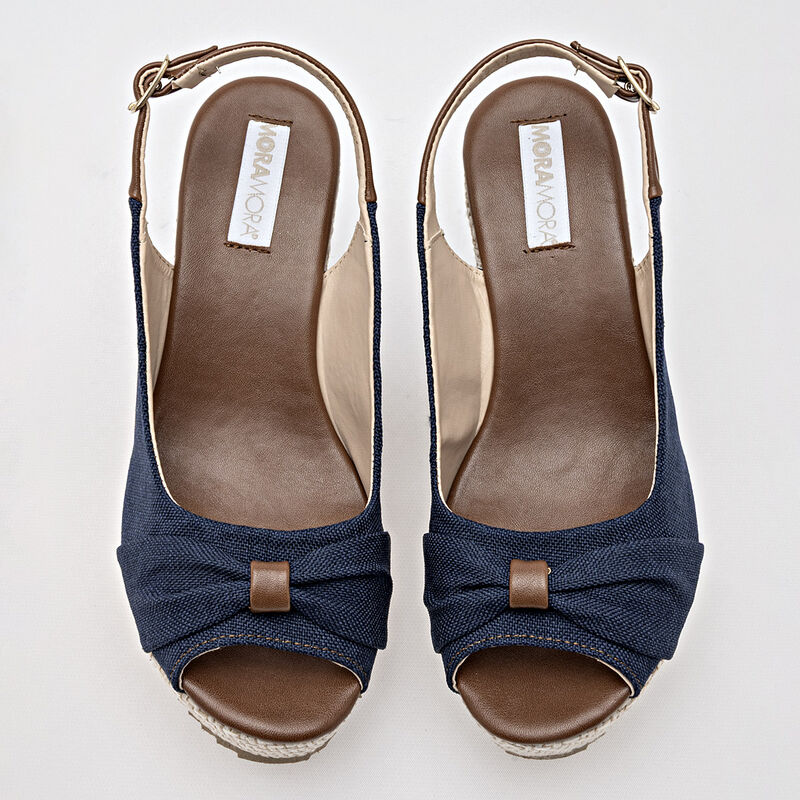 Moramora Zapatos para mujer marino camel image number null