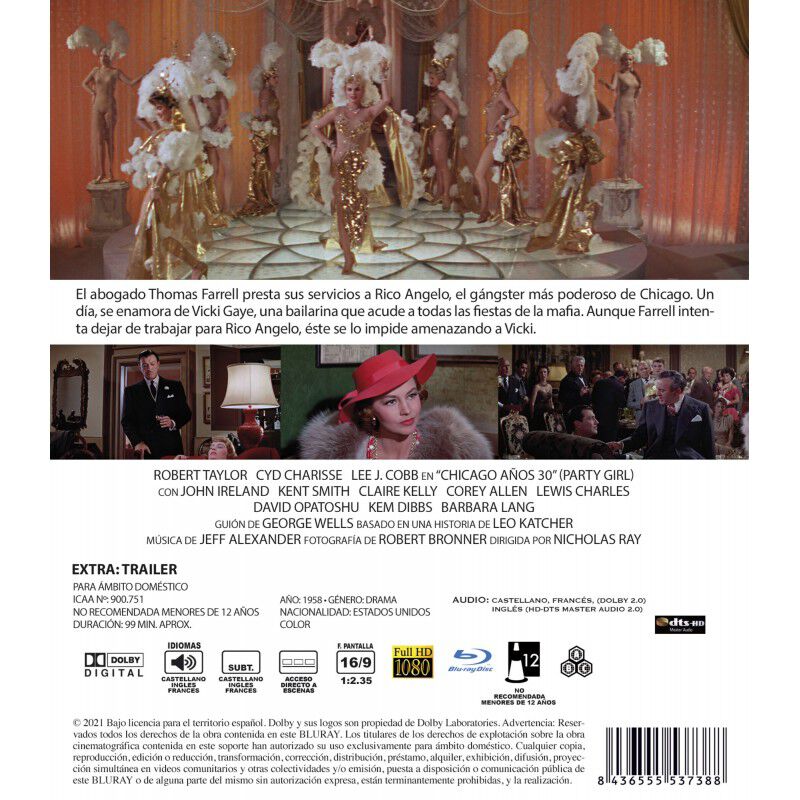 Chicago A&ntilde;os 30 Bd 1958 Party Girl [blu-ray] image number null