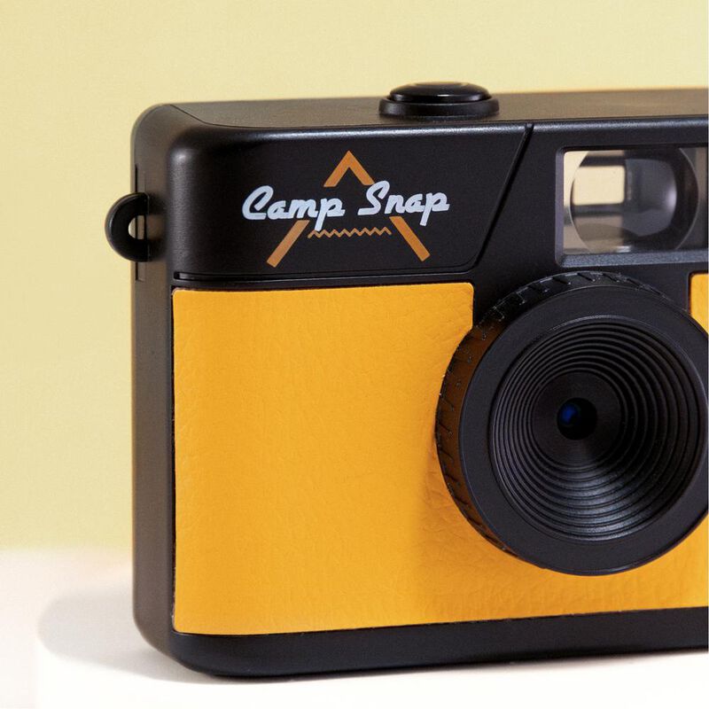 C&aacute;mara Estilo Retro Camp Snap Amarillo image number null