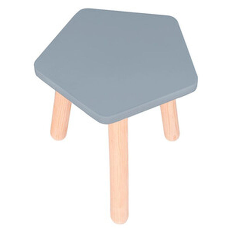 Banquito de Madera para Ni&ntilde;os- Pentagono - Azul image number null