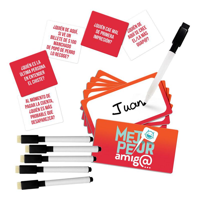Juego de Fiesta Mejor Peor Amigo image number null