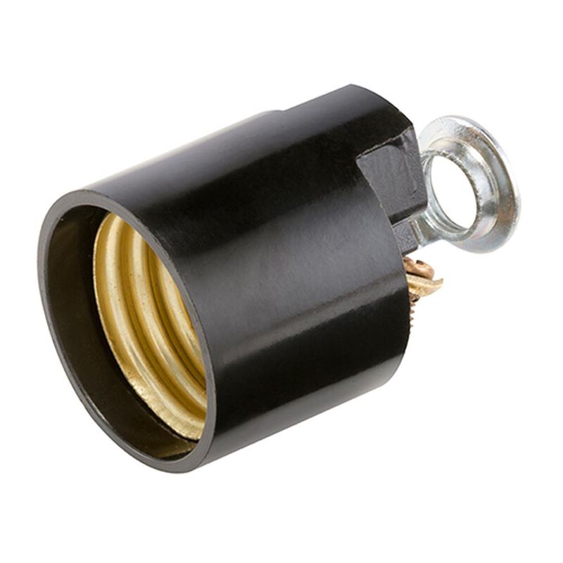 Portal&aacute;mpara de baquelita para candil con niple... image number null