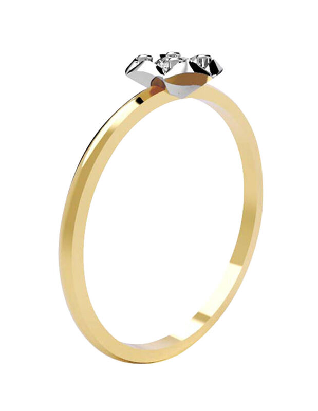 Anillo de Compromiso de 14K con Diamante de Lab... image number null