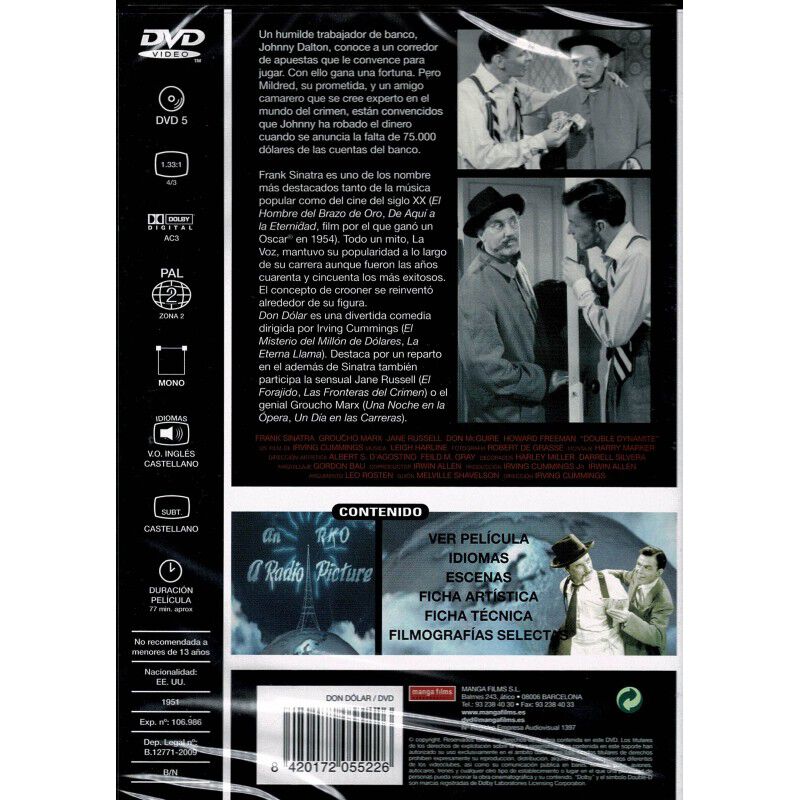 Don D&oacute;lar [dvd] (1951) Double Dynamite image number null