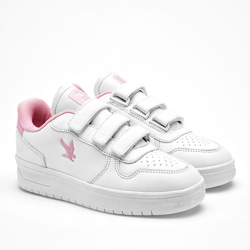 American Fire tenis escolar para ni&ntilde;a blanco ro... image number null