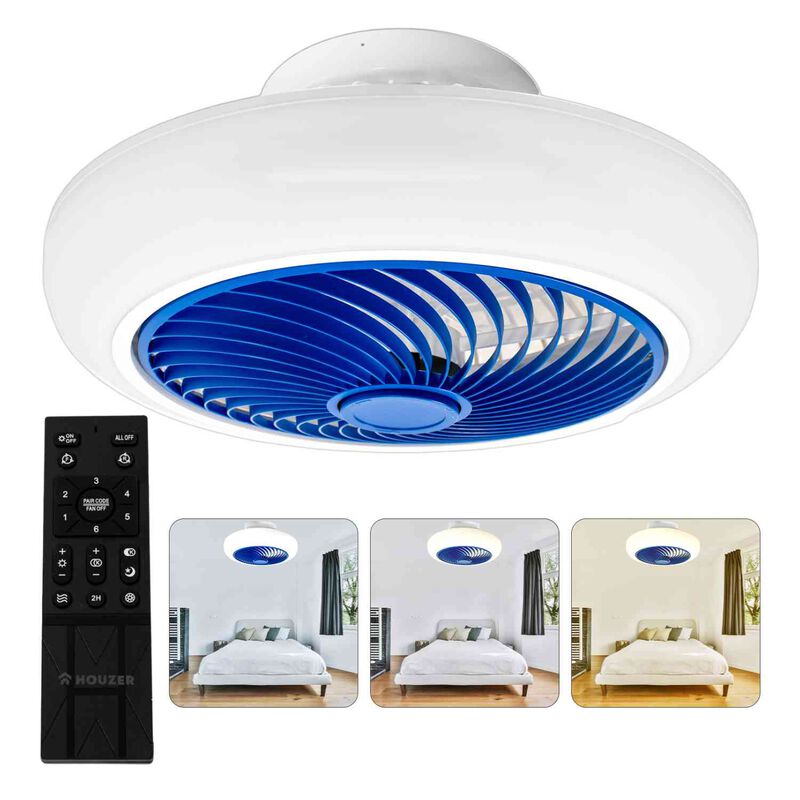 Ventilador Techo Inteligente Lampara Led 18  Co... image number null