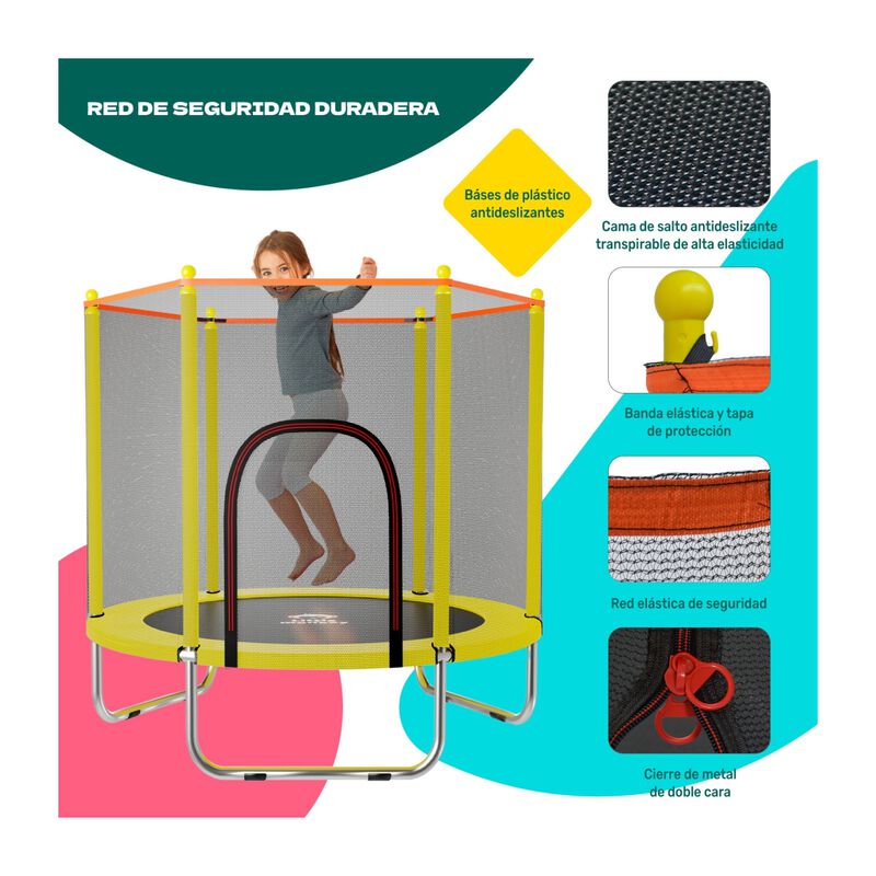 Trampolin Tumbling Ni&ntilde;os Brincolin Infantil Red... image number null