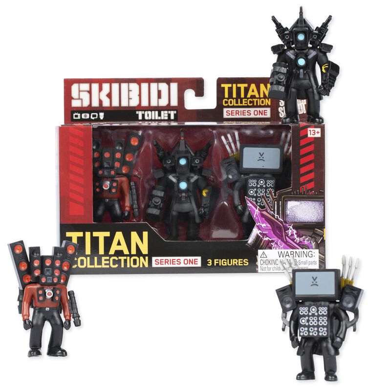 Toy Skibidi Toilet Titan, Paquete De 3 Piezas C... image number null