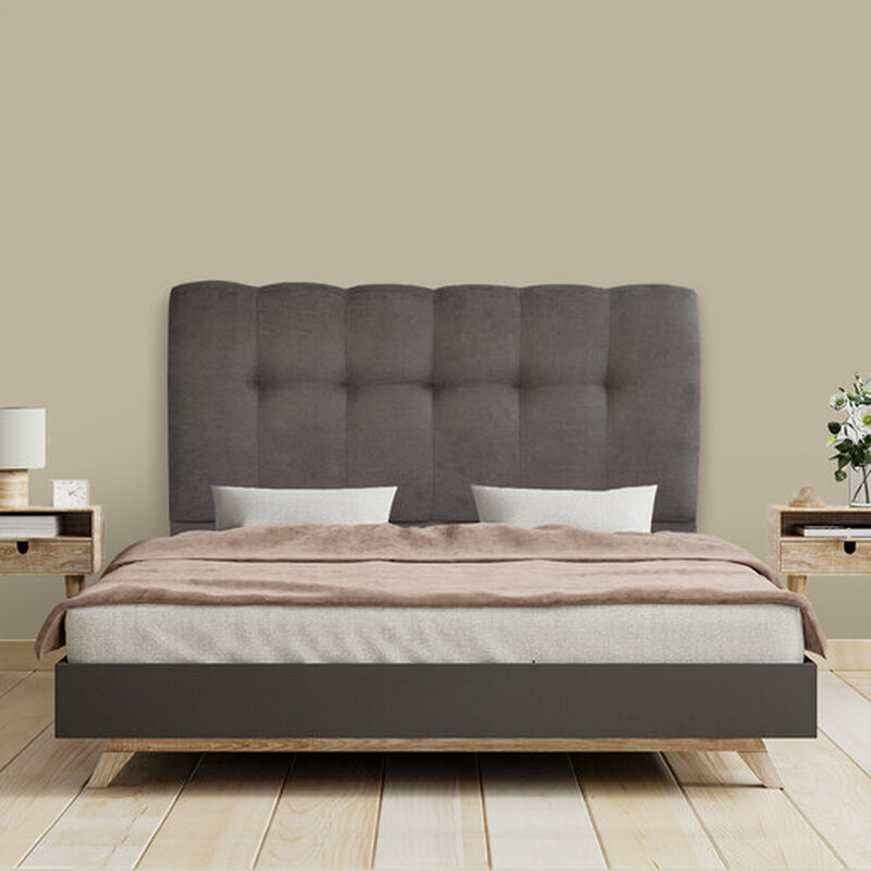 Cabecera Queen Size Dicasa Nube Gris Oscuro image number null