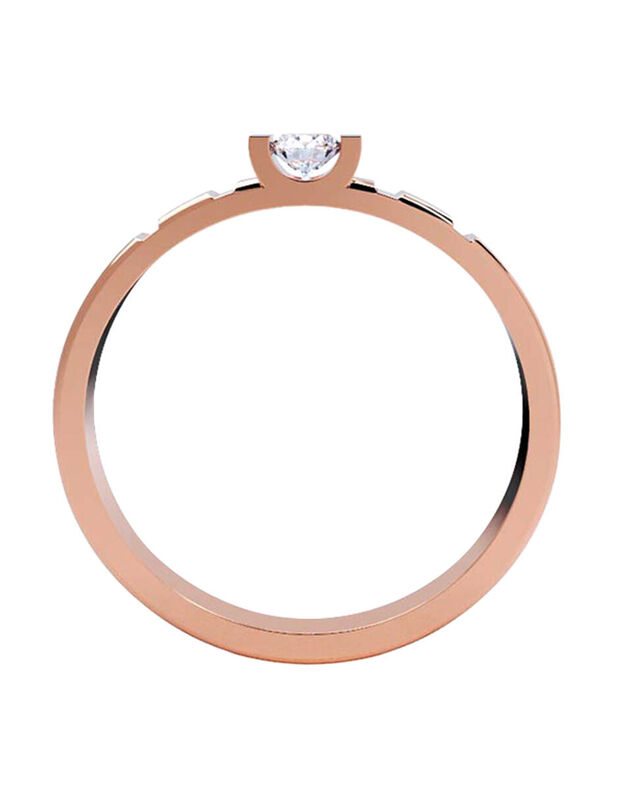 Anillo de Compromiso de 14K con Diamante de Lab... image number null