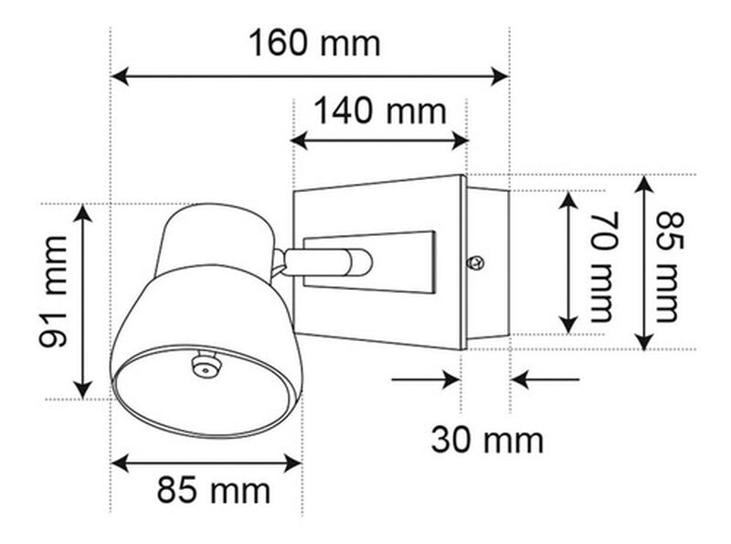 Lampara Sobreponer Muro Cromado 5w Luz Suave C&aacute;... image number null
