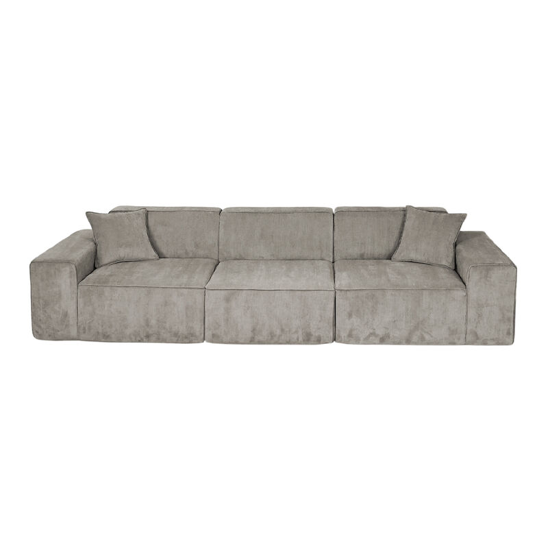 Sof&aacute; Espuma Alta densidad YUGEN Beige 3 plazas ... image number null