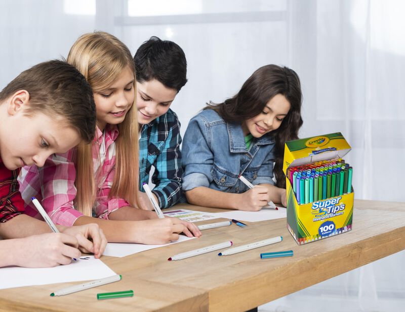 Juego De Rotuladores Crayola Super Tips 100 Lav... image number null