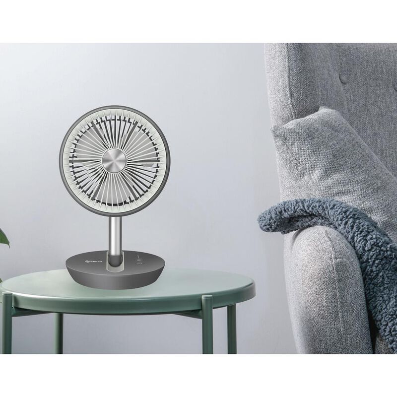 Ventilador plegable con bater&iacute;&shy;a recargable y r... image number null