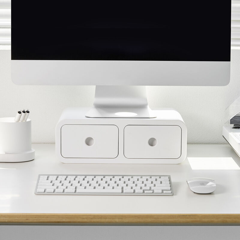 Organizador De Escritorio Multiusos Blanco Sop... image number null