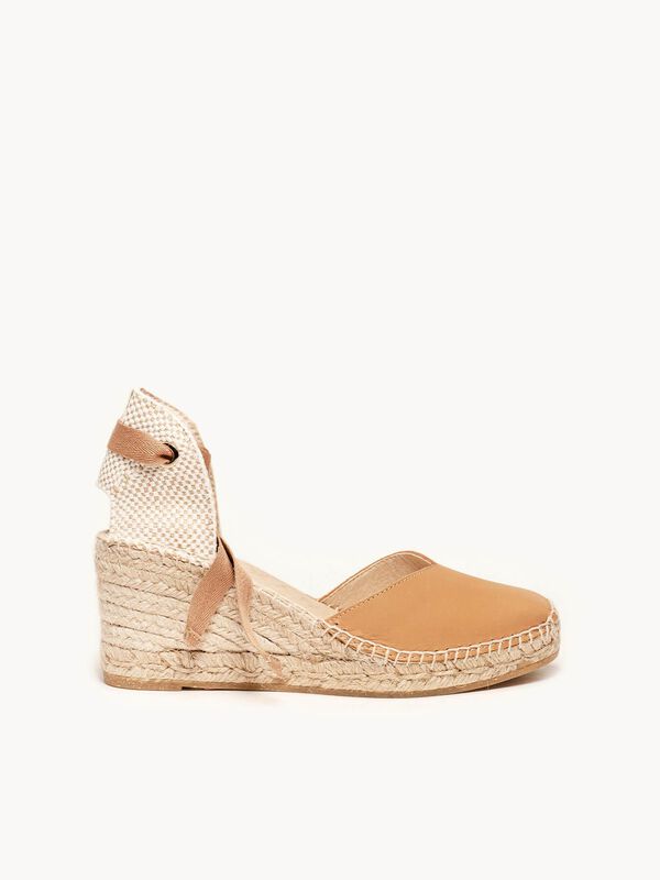 Alpargata de Cu&ntilde;a Media Romero Marr&oacute;n Claro image number null