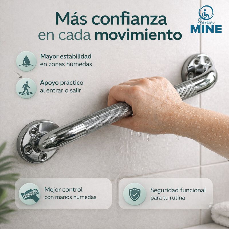 Barra Seguridad Ba&ntilde;o 18" (46cm) Acero Inoxidabl... image number null
