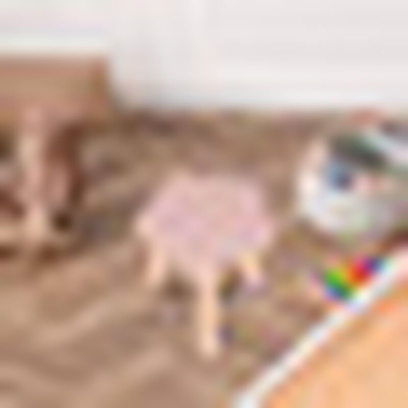 Banquito de Madera para Ni&ntilde;os- Pentagono - Rosa image number null