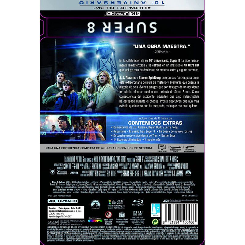 Super 8 (Steelbook) - Blu-ray image number null