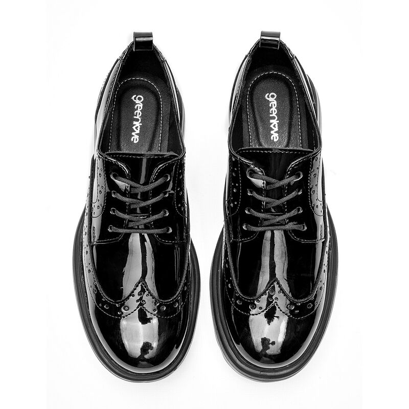 Green Love Zapatos para mujer negro charol image number null