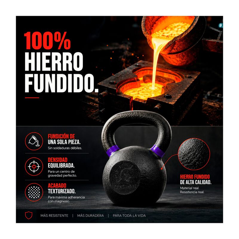 Pesa Rusa Kettlebell 70 Lb Hierro Fundido Cross... image number null