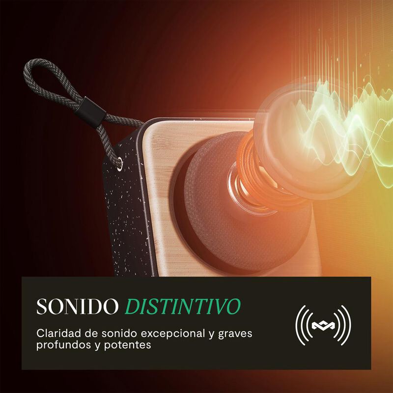 Bocina Port&aacute;til Roots Signature Black The House... image number null