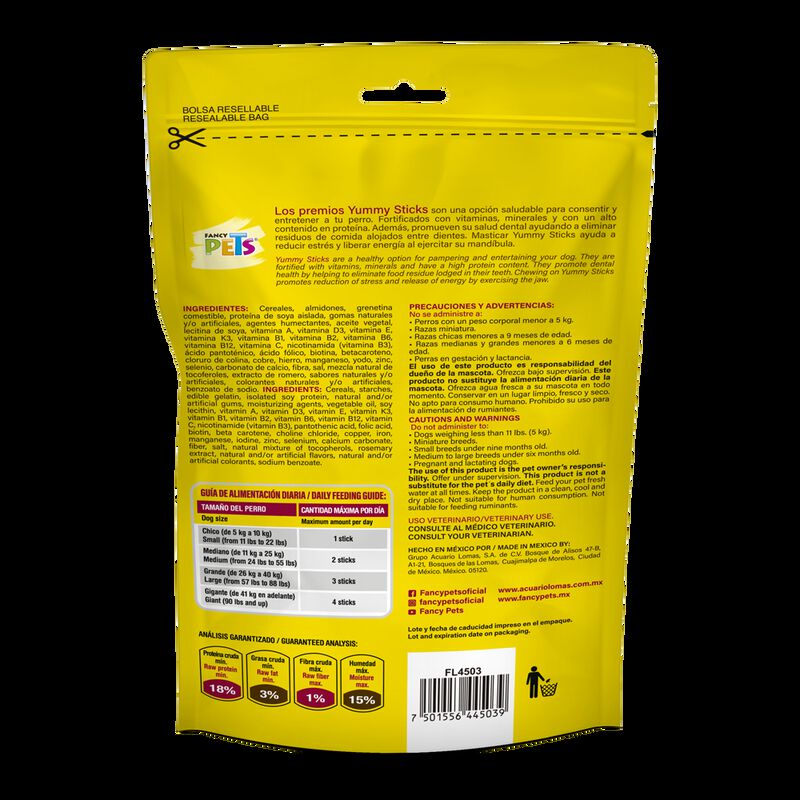 Fancy Pets Yummy Sticks Sabor Carne Para Perro ... image number null