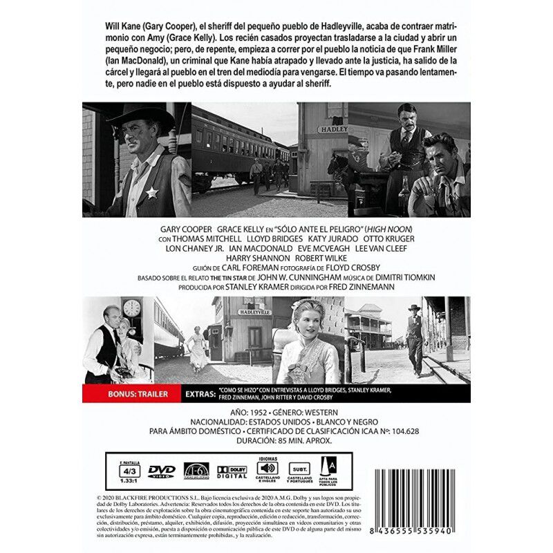 Solo Ante El Peligro  Dvd 1952 High Noon [dvd] image number null