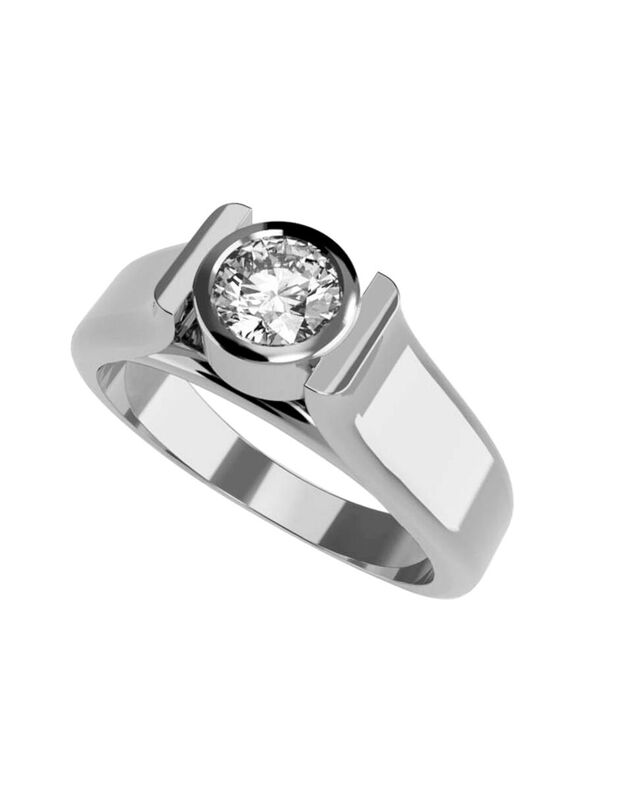 Anillo de Compromiso de 14K con Circonia Talla ... image number null