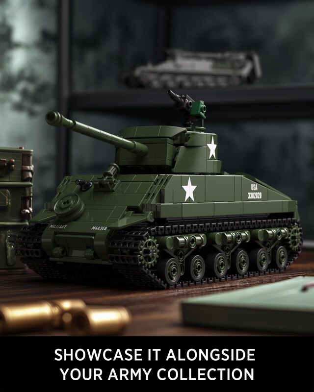Set De Construcci&oacute;n Nifeliz Sherman Military Ta... image number null