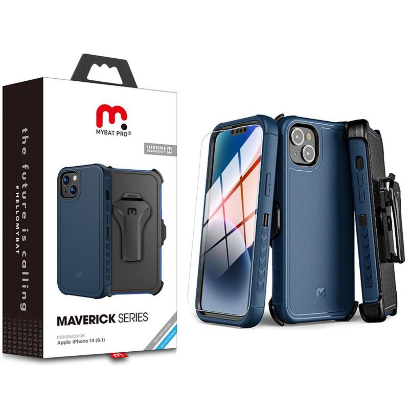 Funda MYBAT Maverick clip para iPhone 14 - Azul... image number null