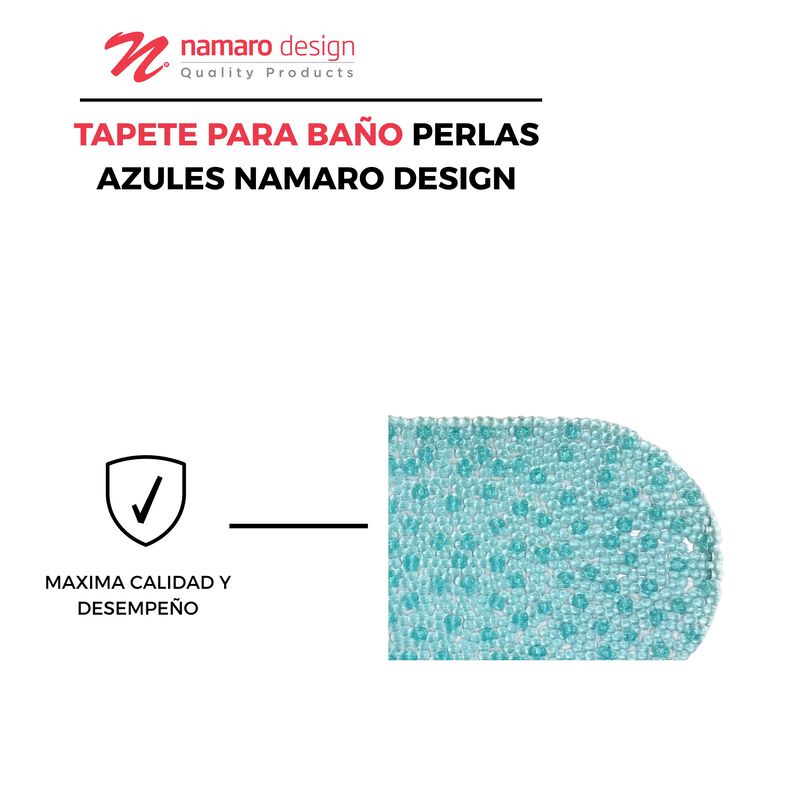 Tapete Para Ba&ntilde;o Perlas Azules Namaro Design image number null