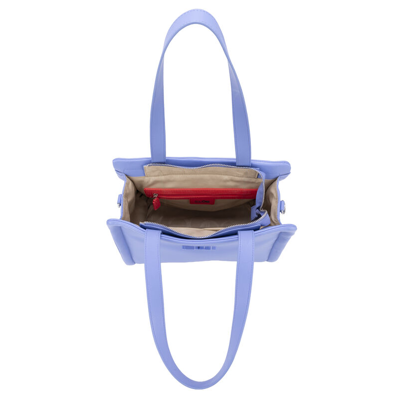 Bolsa Tote Mediana Acolchonada Color Azul image number null