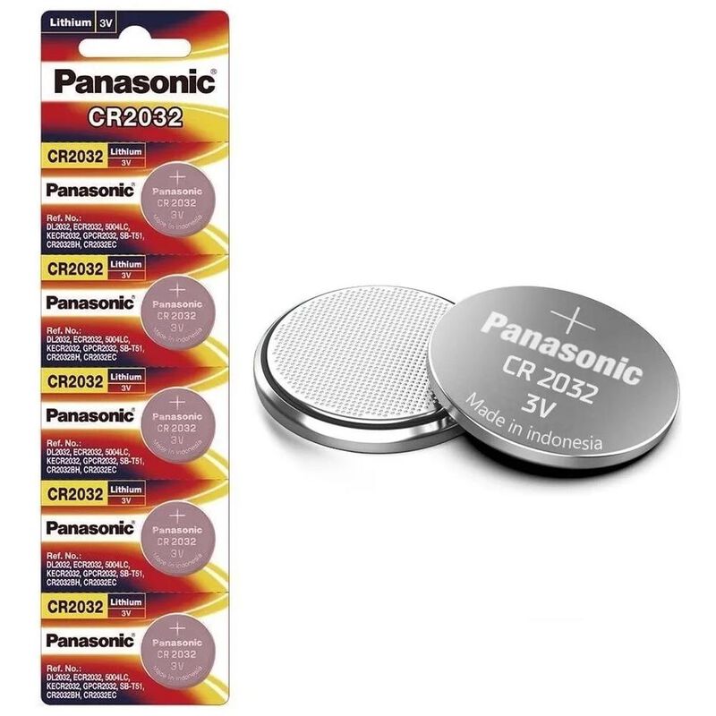 Pila Panasonic Cr2032 3v Tira Con 5 Bot&oacute;n image number null