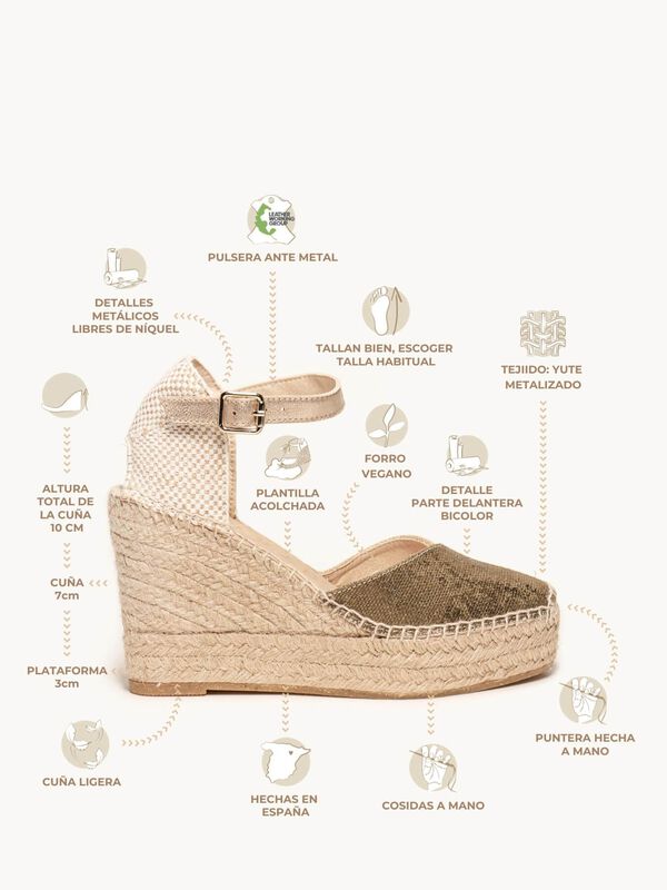 Jara Cu&ntilde;a Alta Lino Metal Verde Kaki image number null