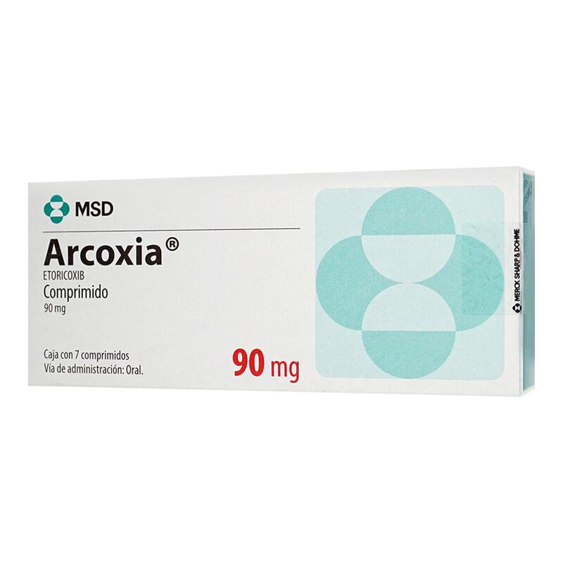 Arcoxia 90mg 7 Comprimidos 90mg Caja Con 7 Comp... image number null