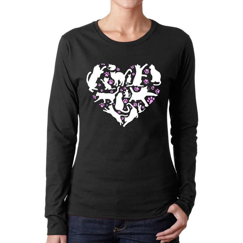 Camiseta De Manga Larga Word Art Para Mujer - C... image number null