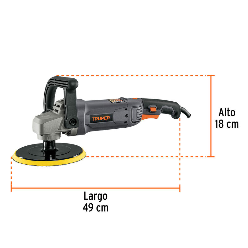 Pulidora 7' 1200 W Velocidad Variable Industria... image number null