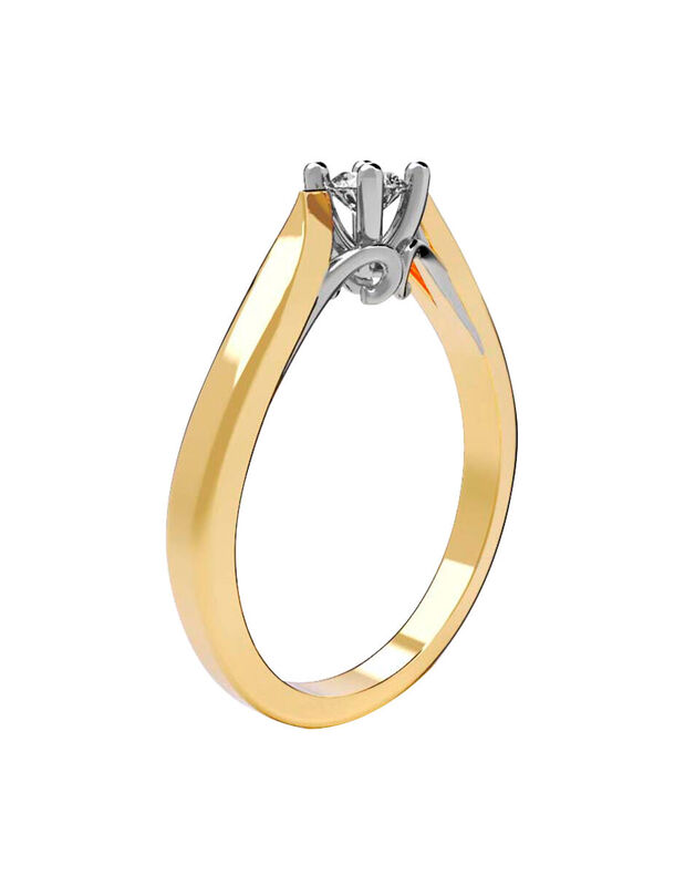 Anillo de Compromiso de 14K con Diamante de Lab... image number null