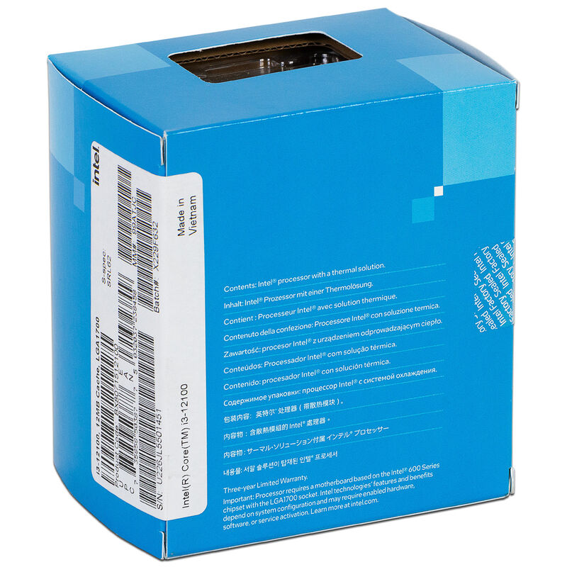 Procesador Intel Core i3-12100 de Doceava Gener... image number null