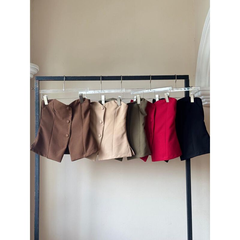 Blusa botones strapless image number null