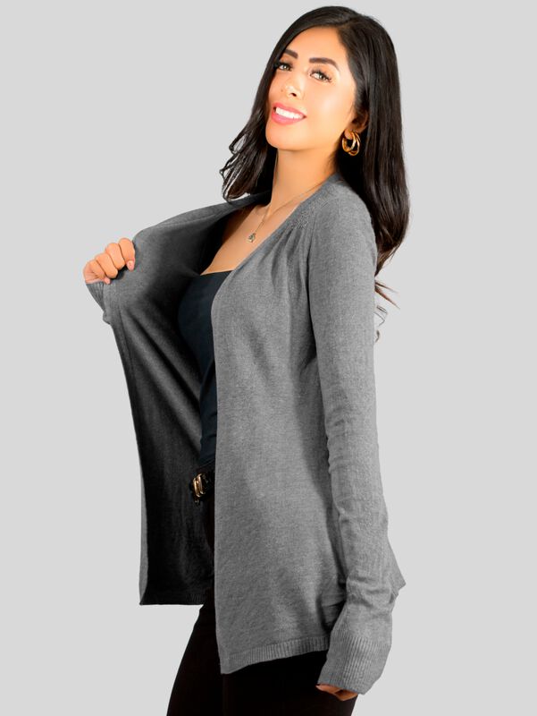 Su&eacute;ter Abierto De Mujer Con Detalles En Estoper... image number null