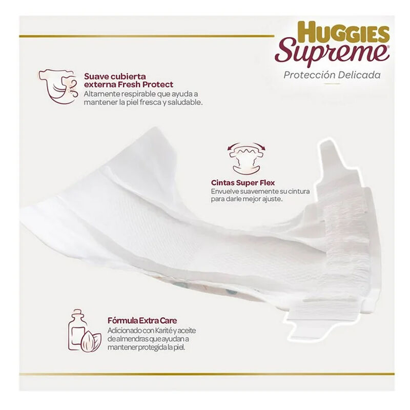 Pa&ntilde;ales Huggies Supreme Platino Etapa 5 Unisex ... image number null