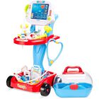 Kit de Doctor para ni&ntilde;os,  Best Choice Products, con carrito m&oacute;vil y 17 accesorios