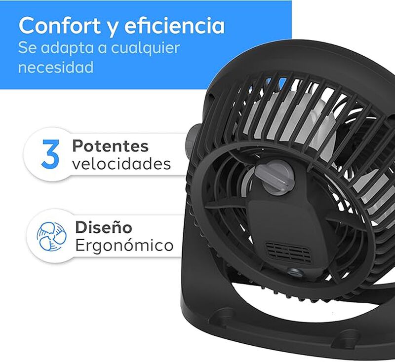 Ventilador Navia Personal MIO-CEN-1010 Negro image number null