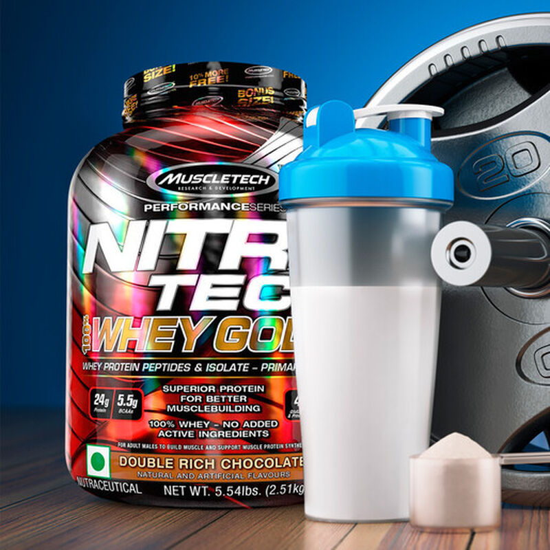 Proteina Nitro Tech Whey Gold Muscletech Rich C... image number null