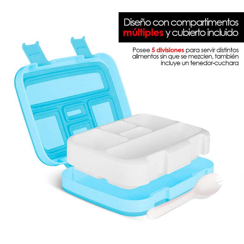 Lonchera para Ni&ntilde;os Bento Box de 5 Divisiones d... image number null